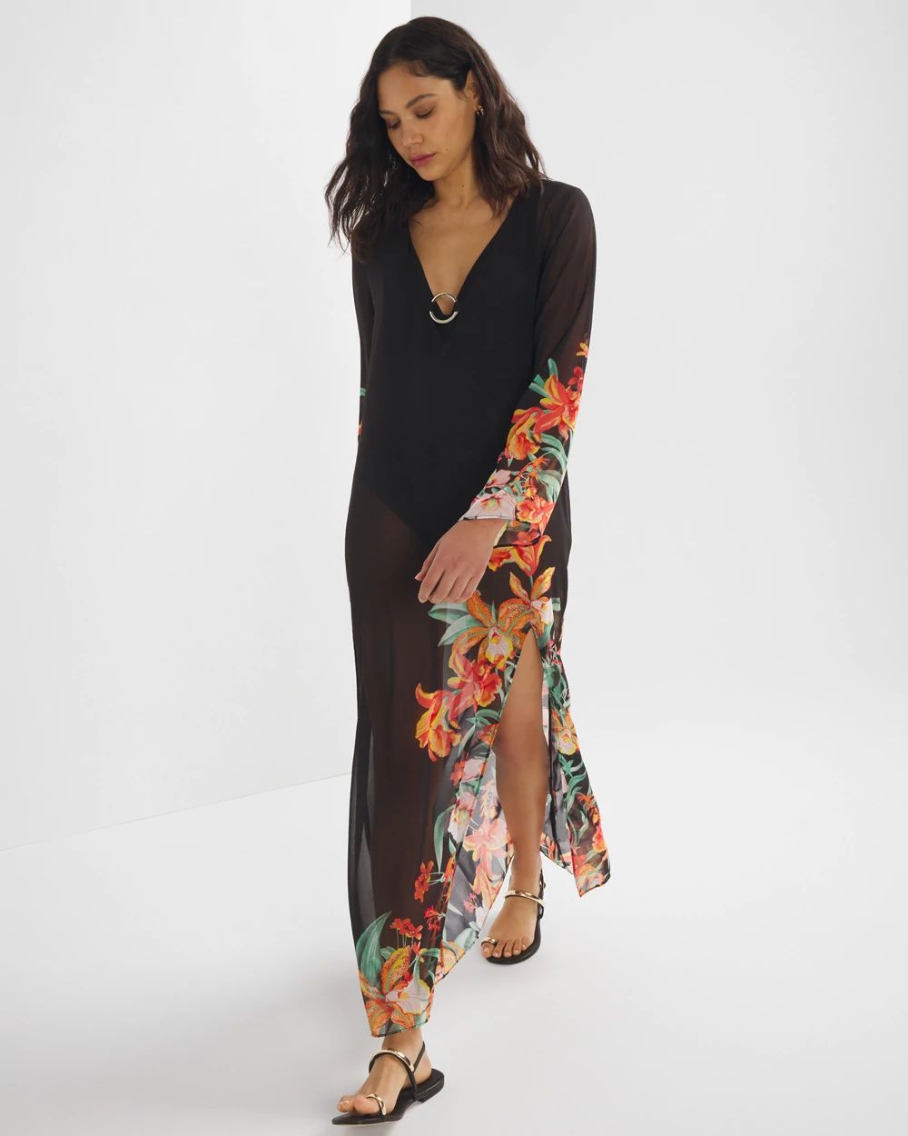 Maxi swim cover up 2025